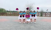 清河清清广场舞《最美的中国》花球舞 演示和分解动作教学 编舞铃铛