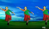 简画广场舞《醉在草原爱一回》蒙族舞蹈优美大气 演示和分解动作教学