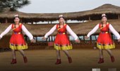 安徽金社广场舞《尕撒拉》网红民族风趣 演示和分解动作教学