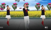 芜湖明华广场舞《油菜花儿》32步水兵舞 演示和分解动作教学 编舞明华