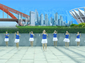 江西万安滨江原创广场舞《我的小女人》附分解教学及背面演示