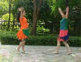 上海岁月静美广场舞一生好朋友 双人对跳 附分解动作教学 原创编舞悠然雨思