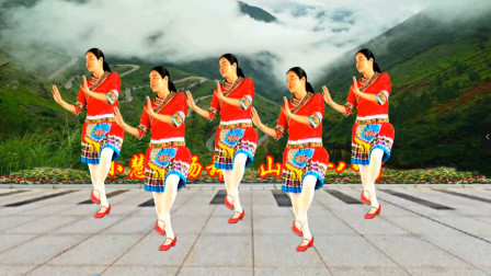 小慧广场舞《妹妹的山丹花》欢快俏皮零基础28步正反演示舞蹈含分解教学
