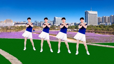 益馨广场舞广场舞《你若春光》最新流行舞64步背面示范送给你